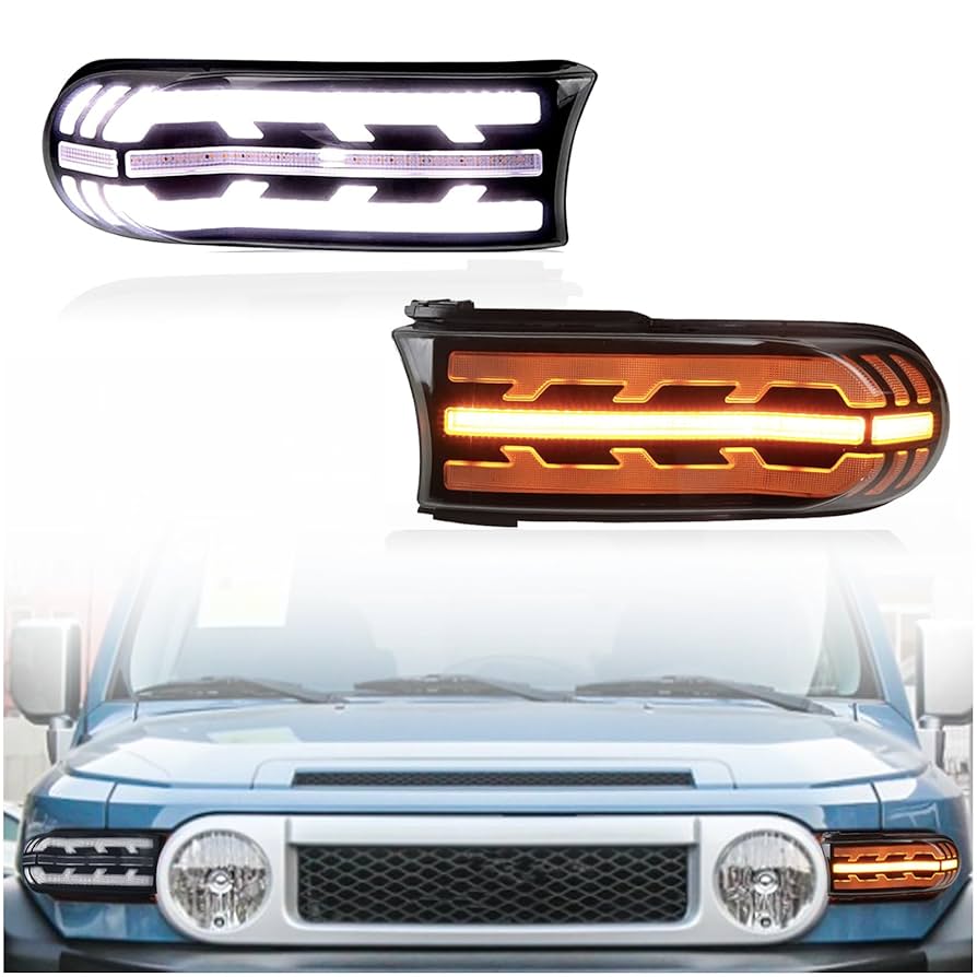 Amazon.com: KEEGTBOX Switchback White/Amber Front LED DRL